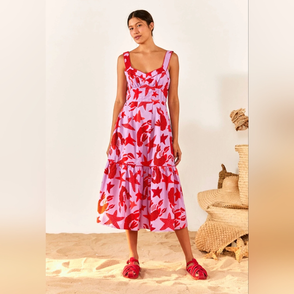 🦞 New Farm Rio Lobster Sky Dress